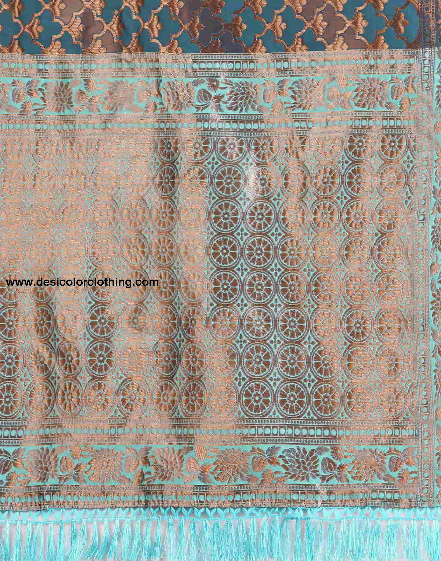 Blue Banarasi Silk Woven Saree
