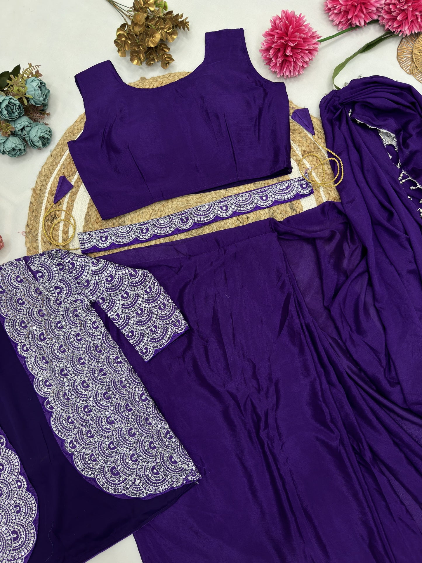 Product Image - Exquisite Ready To Wear Designer Saree with Jacket - HV-9246