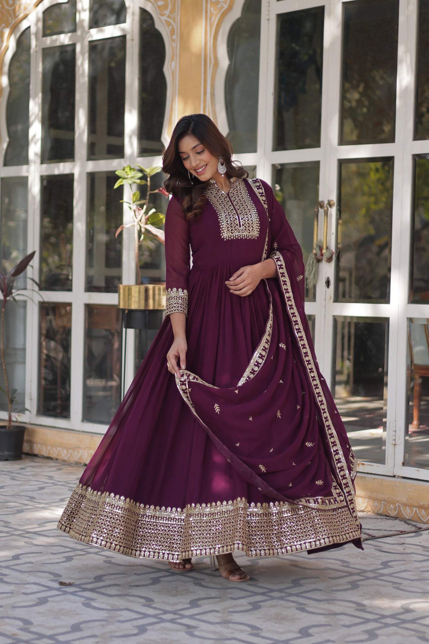 Product Image - Stunning Gown-with-Dupatta Collection 2025 - LW-9210