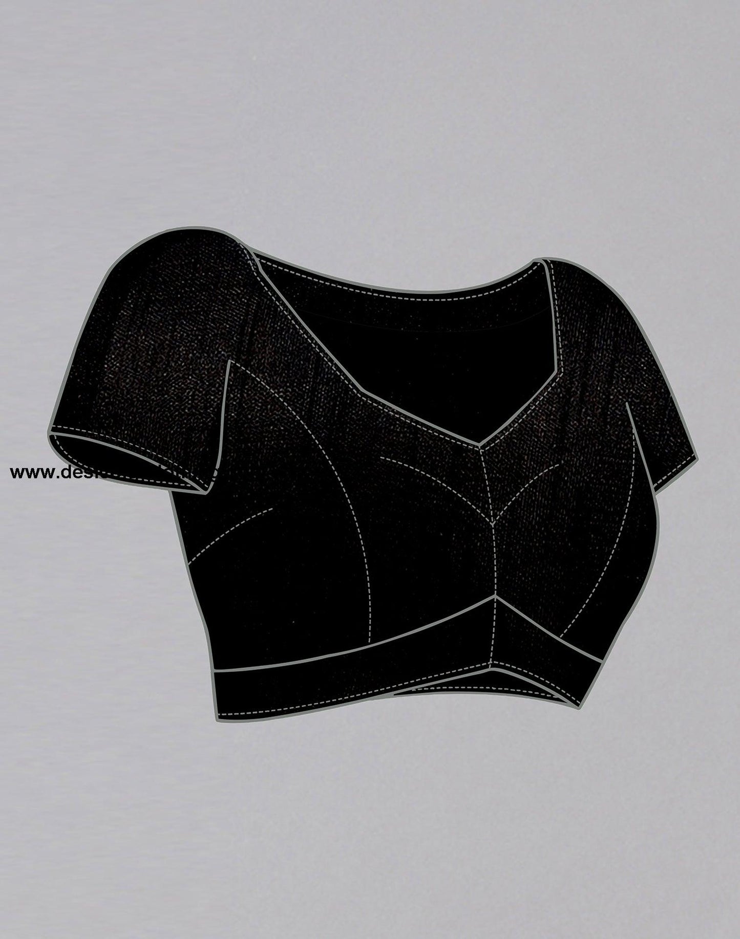 Black Chiffon Saree