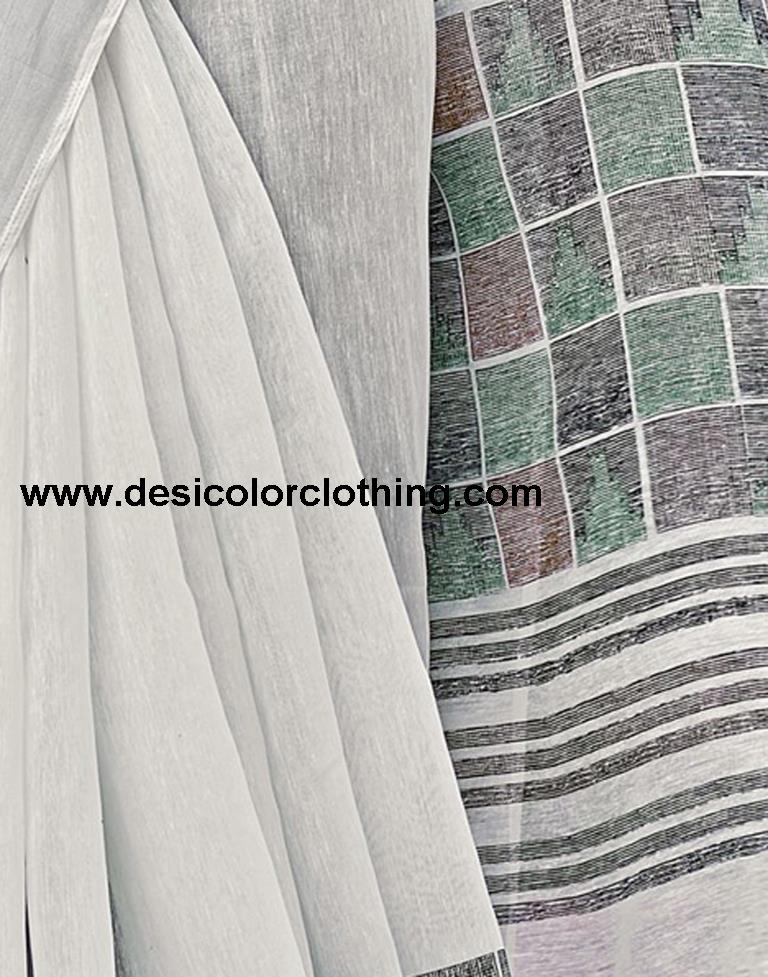 White Cotton Saree