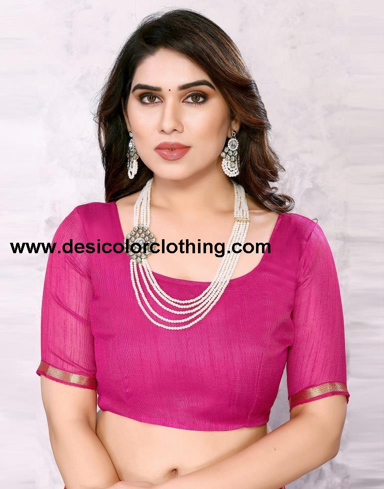 Orange Chiffon Bandhani Printed Saree