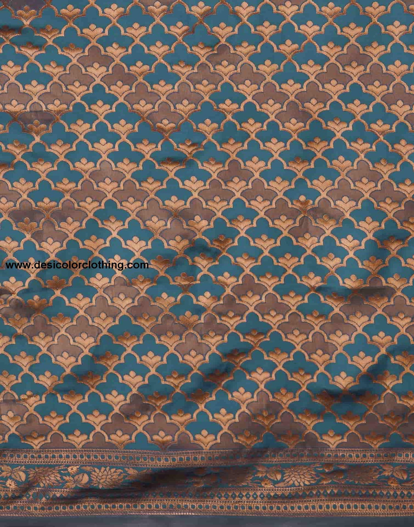 Blue Banarasi Silk Woven Saree