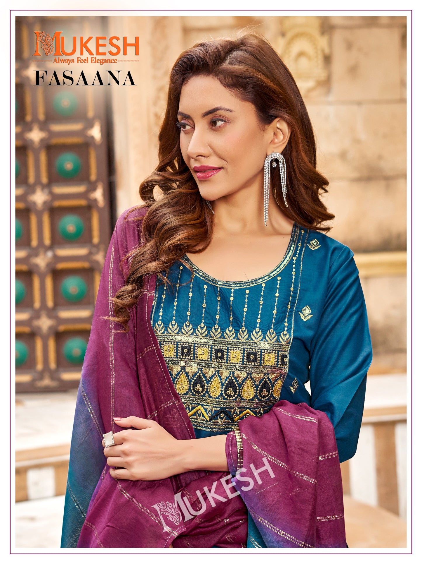 Product Image - FASAANA Designer Saree | Georgette Fabric Ethnic Wear | Wedding Saree & Festive Wear