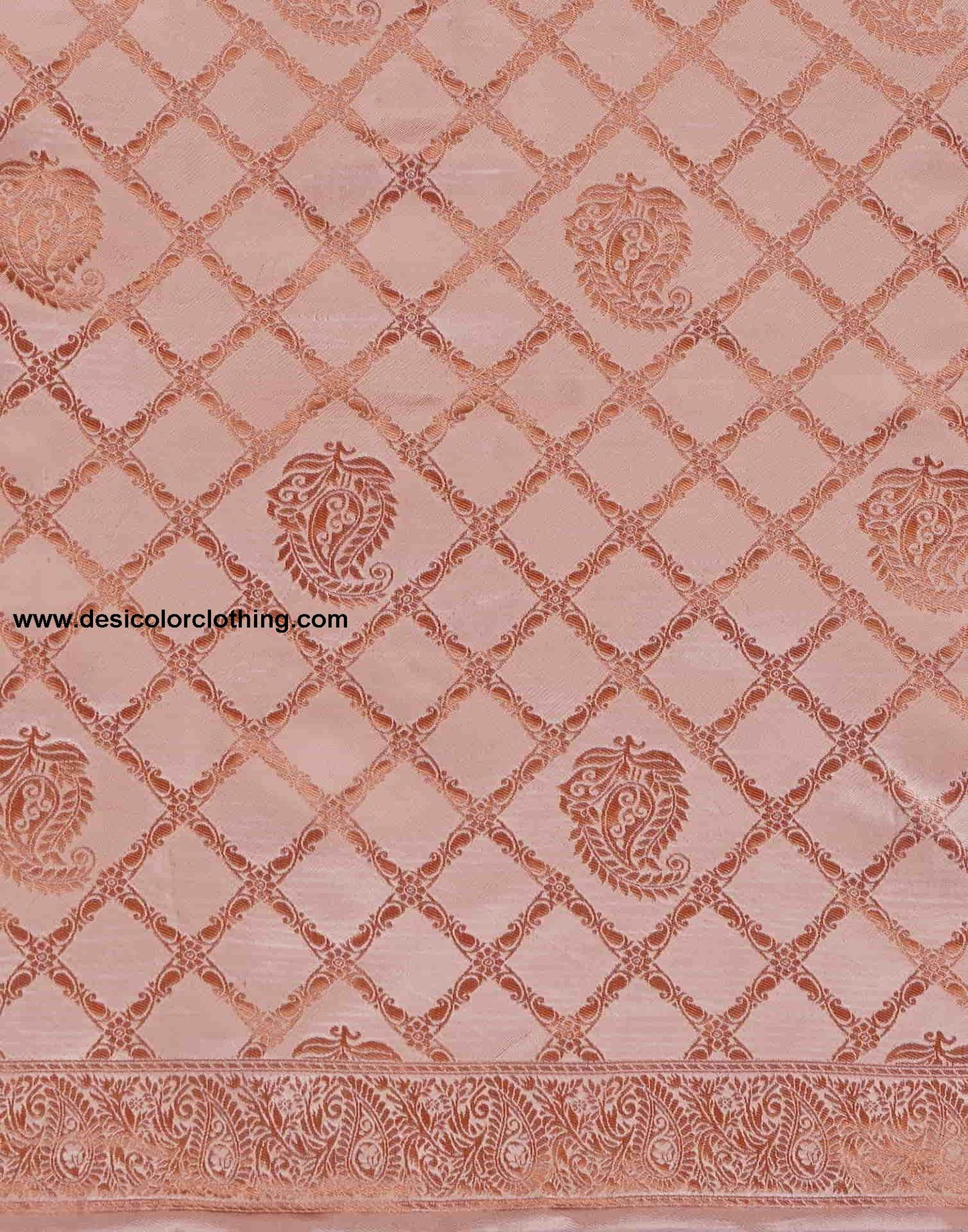 Pink Banarasi Silk Woven Saree