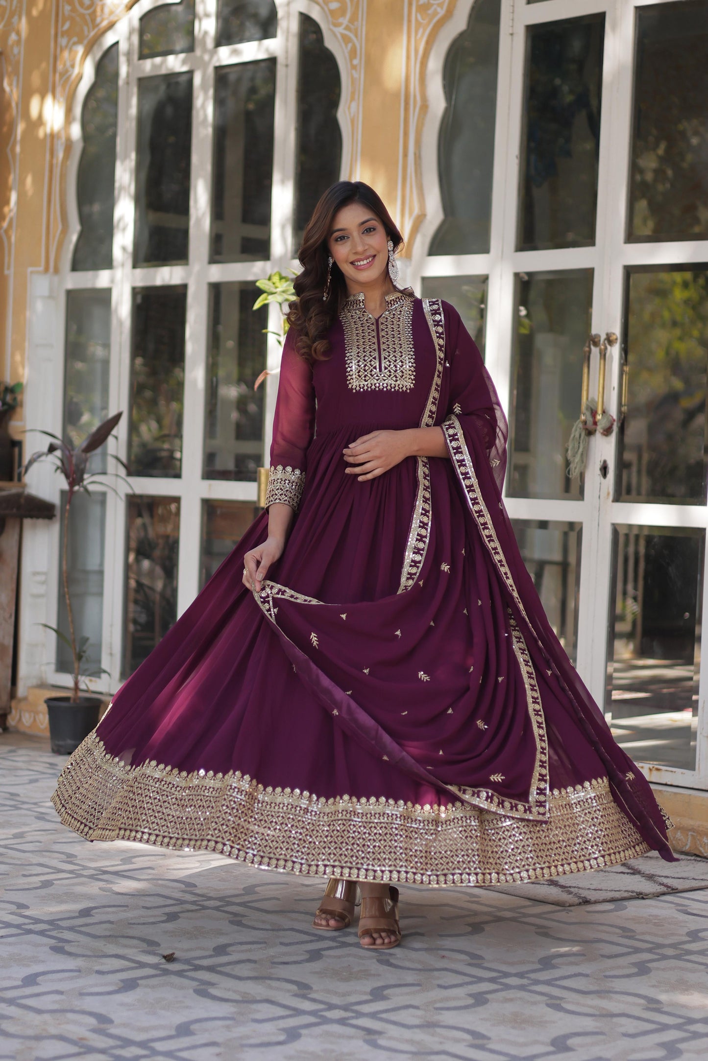 Product Image - Stunning Gown-with-Dupatta Collection 2025 - LW-9210