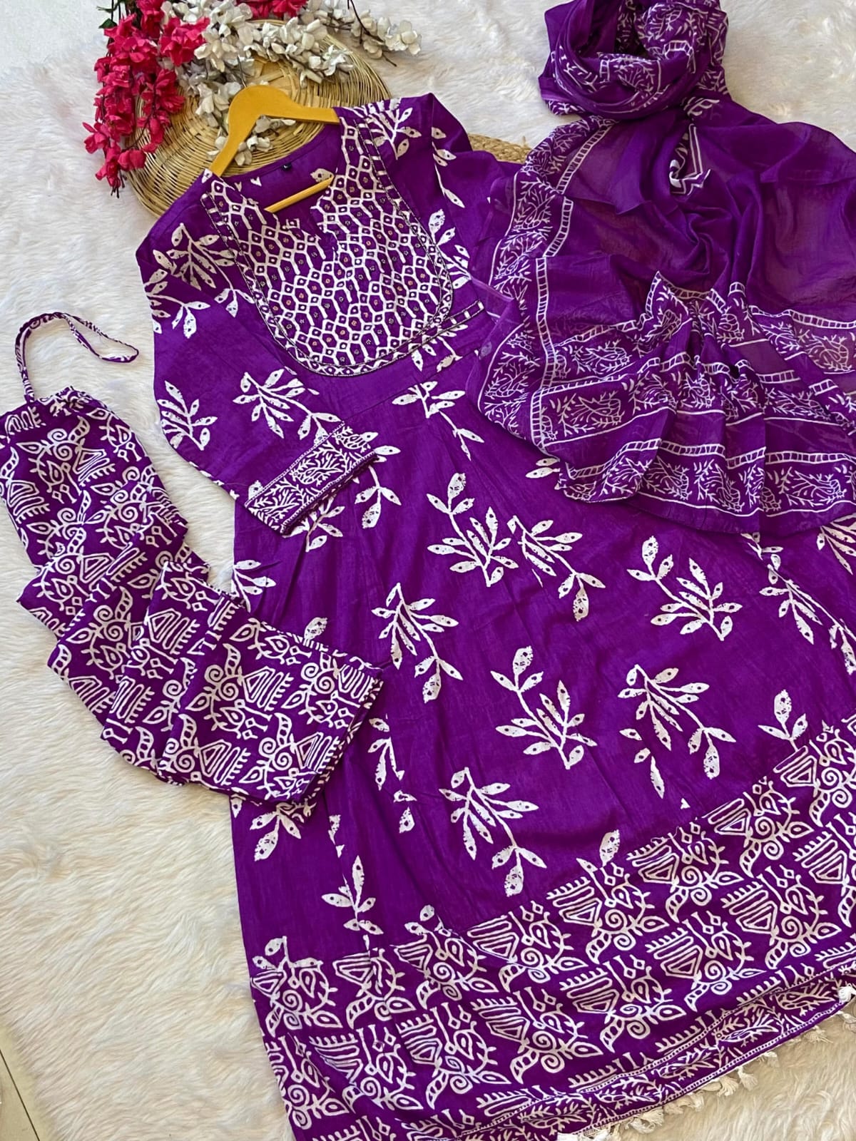 Product Image - Designer Cotton Kurti with Dupatta | Premium Ethnic Wear for Festive Occasions