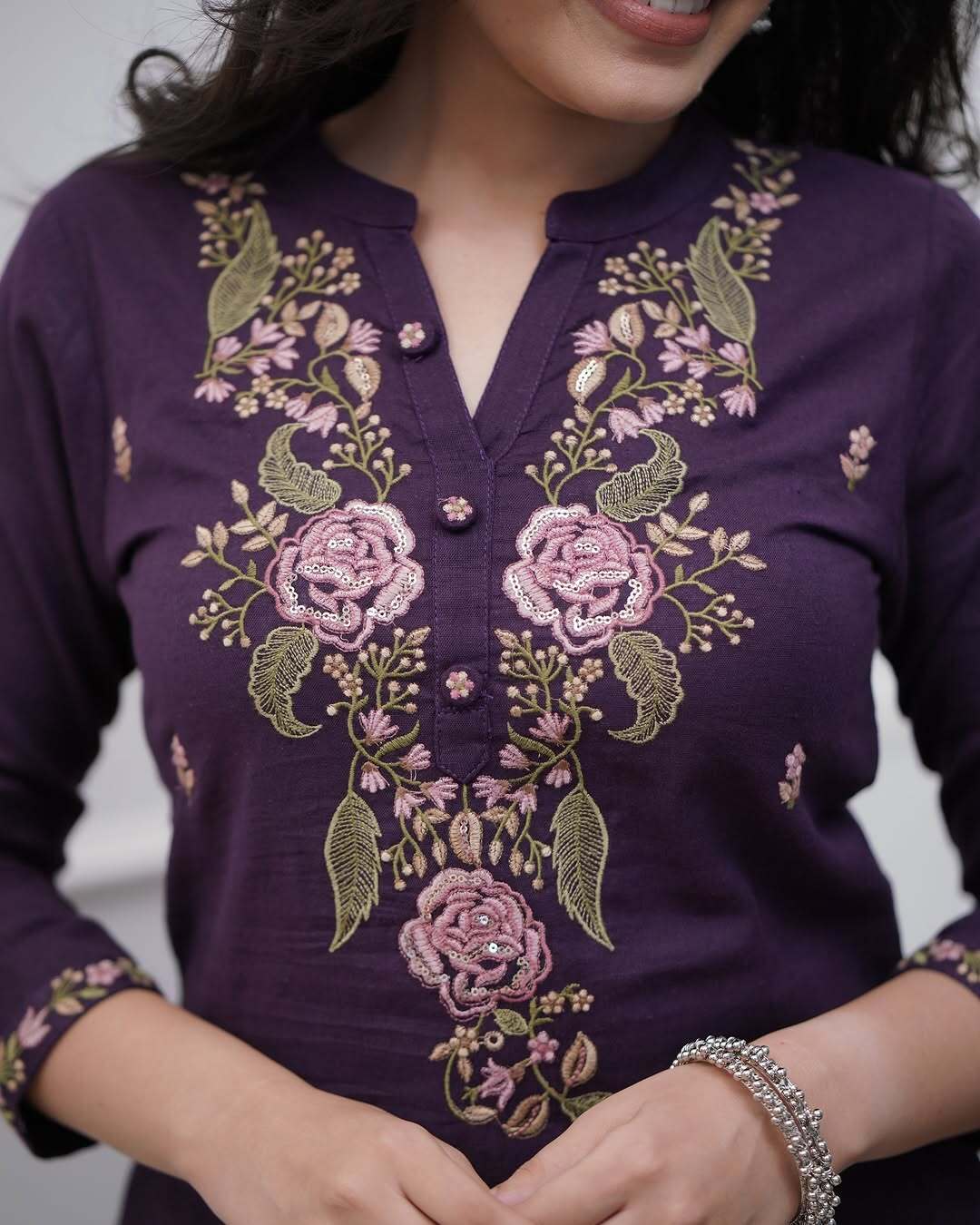 Product Image - Pure Cotton Embroidery Work Suit Set - New Launch