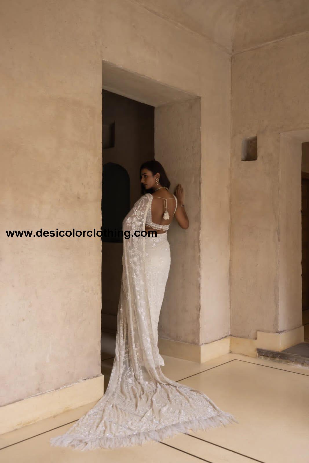 Bollywood Blockbuster Sequins Design Georgette Saree