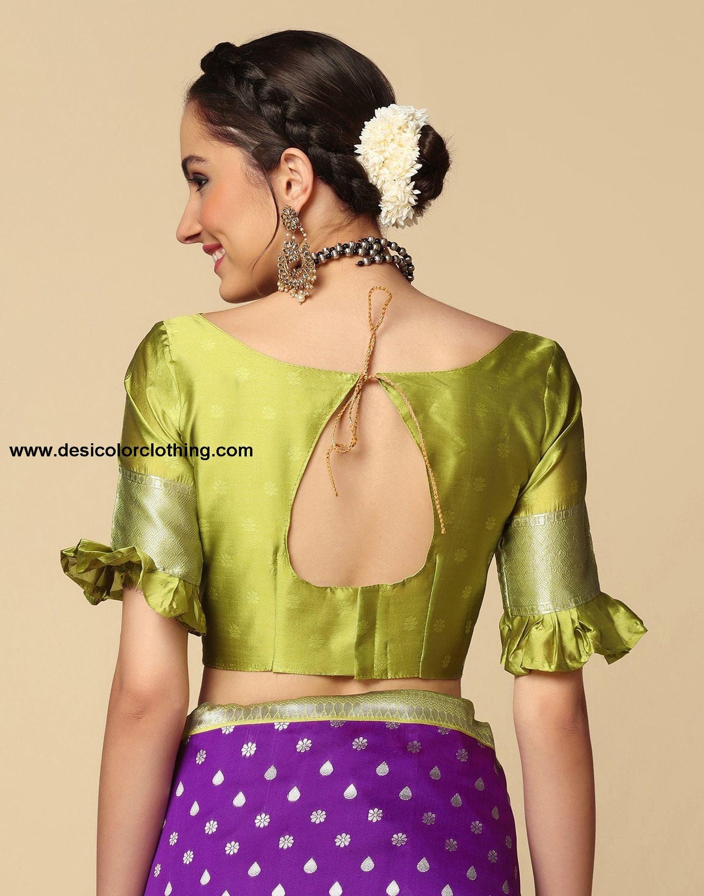 Purple Silk Saree