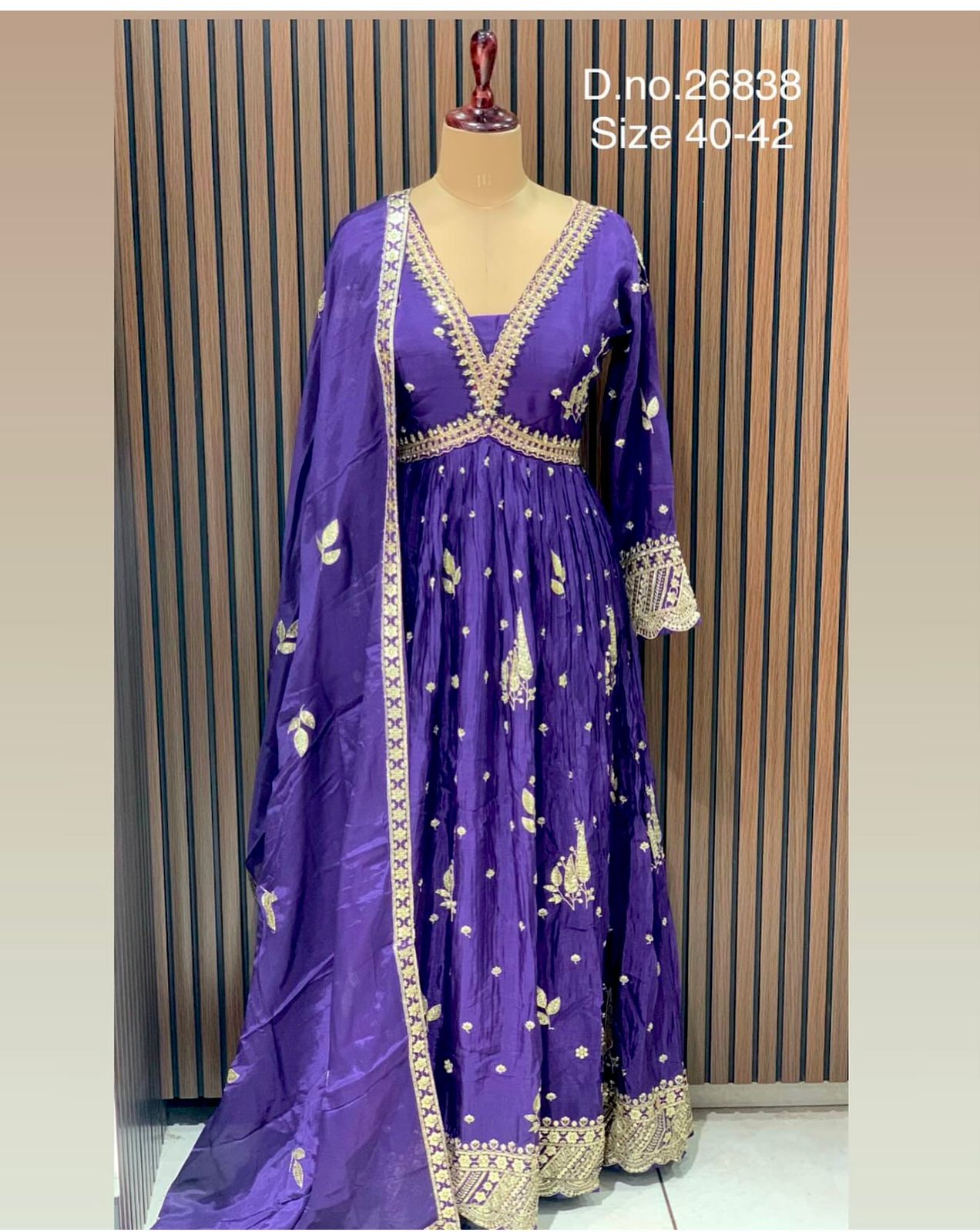 Product Image - New Aliya-Cut Gown-Pent Dupatta Set - Ready to Wear