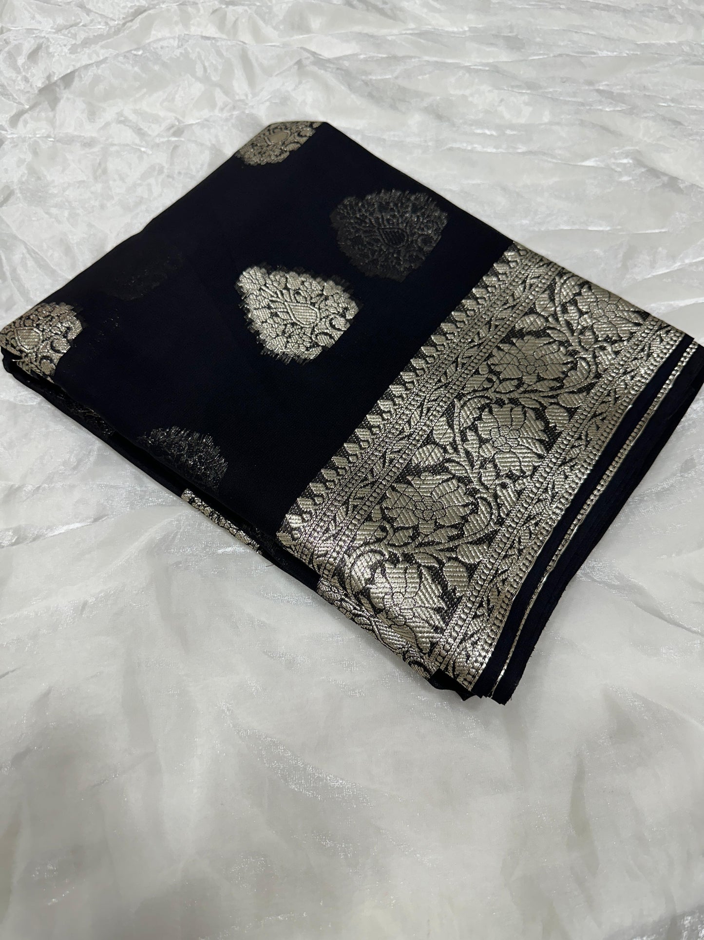 Product Image - Designer Viscose Georgette Saree