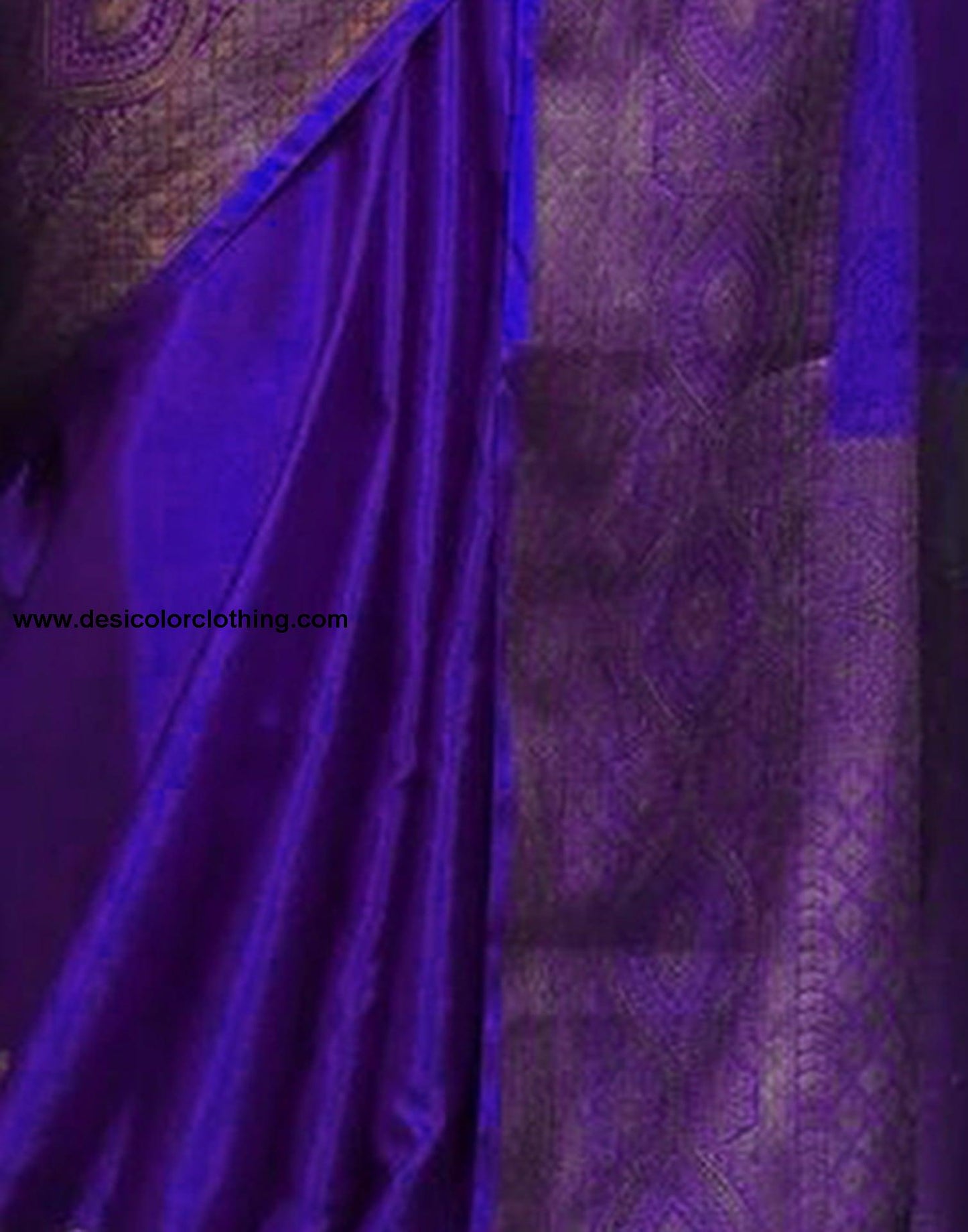 Blue Banarasi Silk Woven Saree