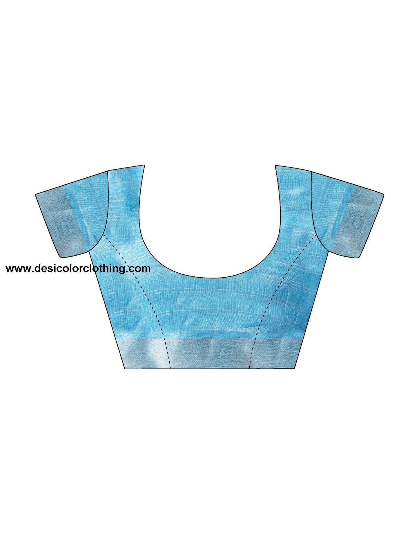 Blue Printed Cotton Saree