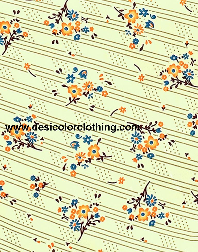 Printed Polyester Unstitched Salwar Suit Material