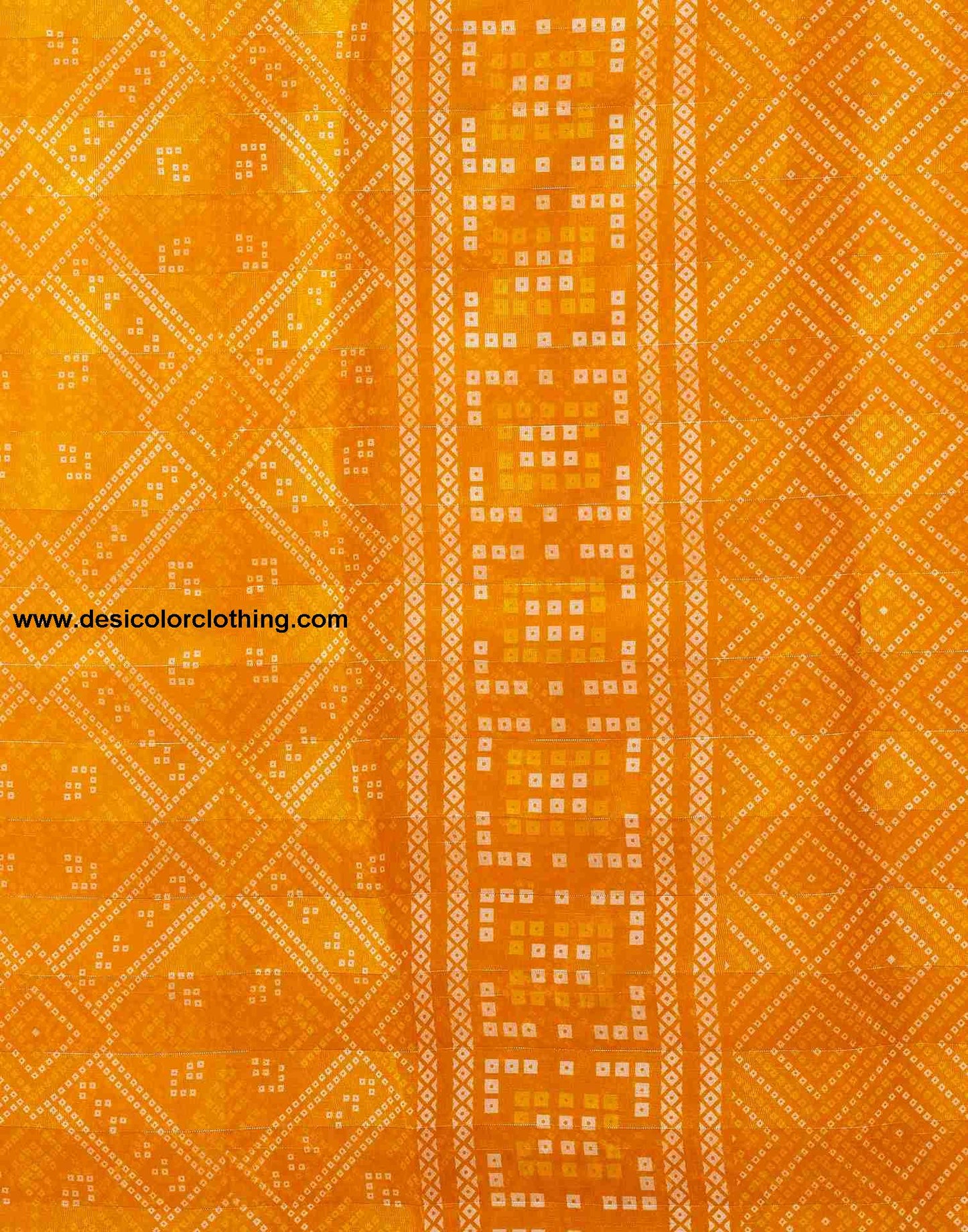 Yellow Cotton Printed Saree