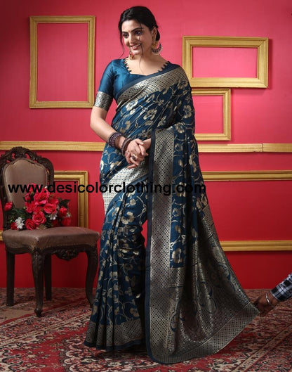 Rama Silk Plain Saree