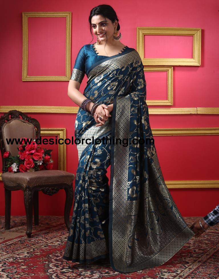 Rama Silk Plain Saree