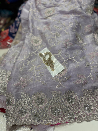 Product Image - Designer heavy work saree for wedding or festival wear - 8