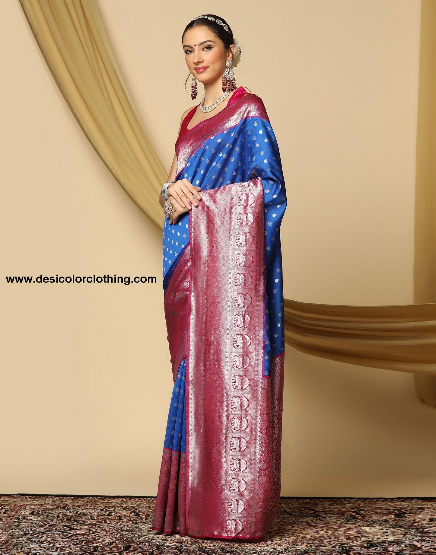 Blue Silk Saree