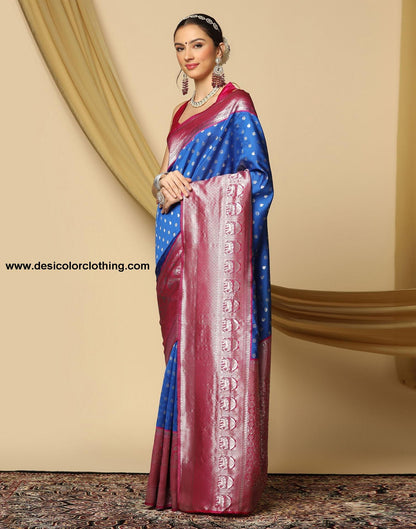 Blue Silk Saree