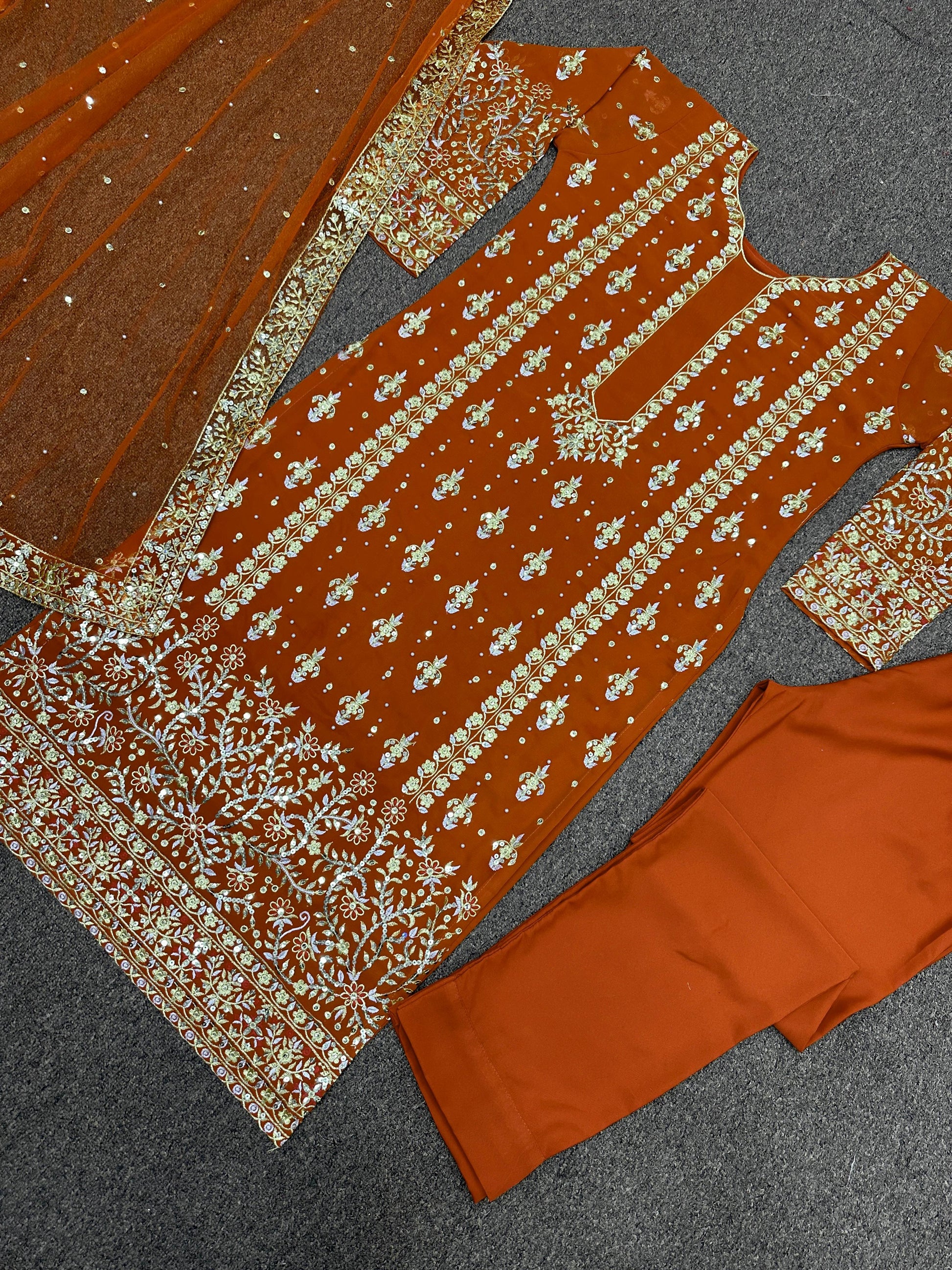 Product Image - Designer Embroidery Kurti Set with Dupatta - Festive & Ethnic Wear