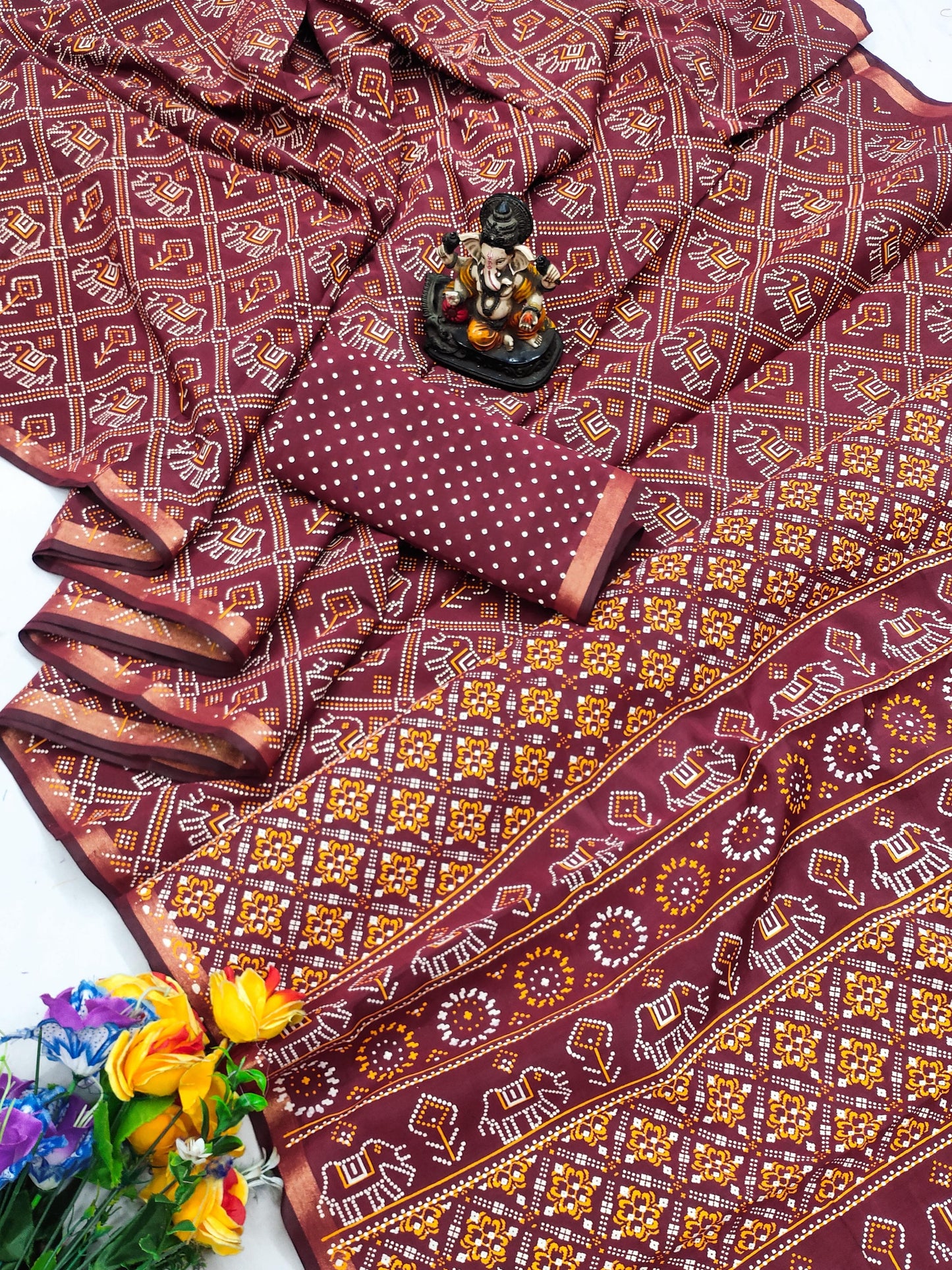 Product Image - Designer Georgette Saree - Premium Boutique Collection