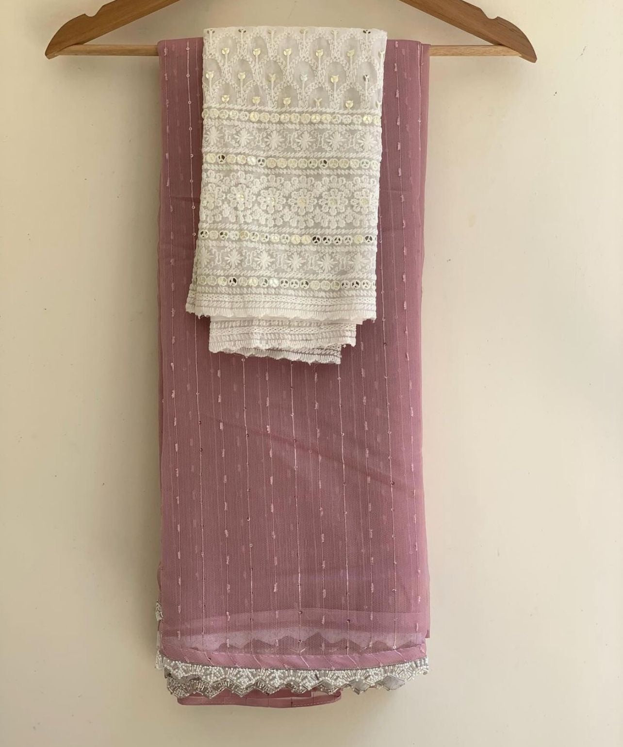 Kandi linen saree