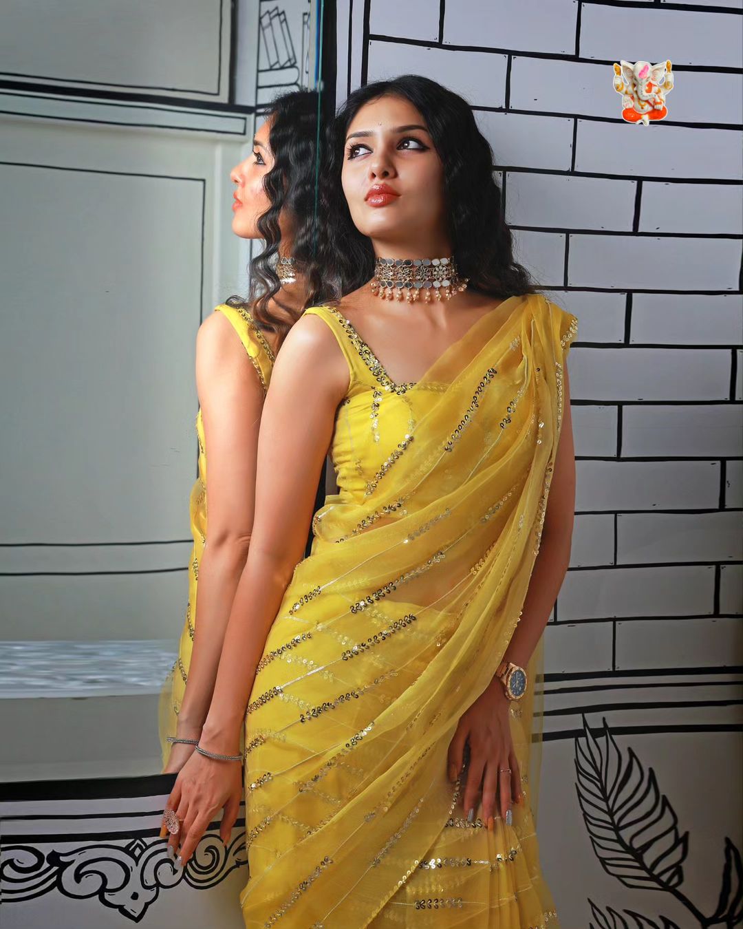 Product Image - Elegant Georgette Designer Saree with Sequence Embroidery – Perfect Wedding & Festive Wear