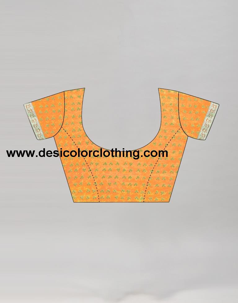 Turmeric Yellow Coloured Chiffon Bandhani Printed Saree | SLV2202S868