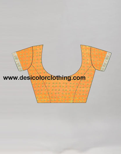 Turmeric Yellow Coloured Chiffon Bandhani Printed Saree | SLV2202S868