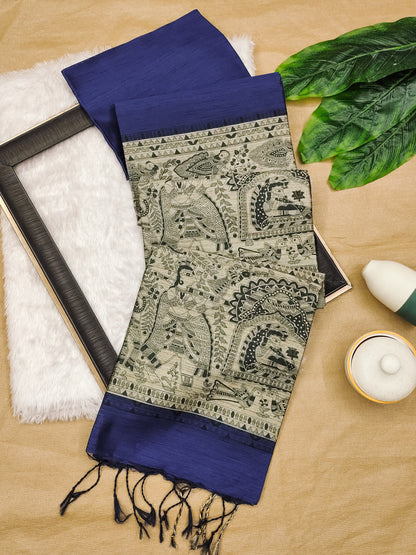 Product Image - Designer Saree in Soft Khadi Raw Silk