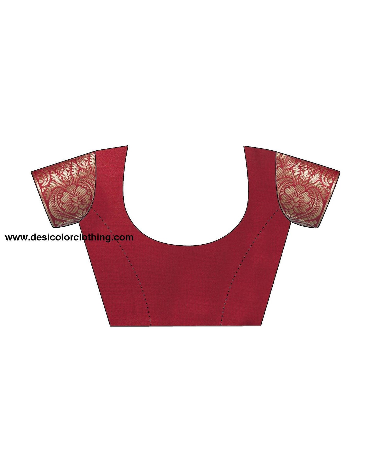 Red Jacquard Silk Saree