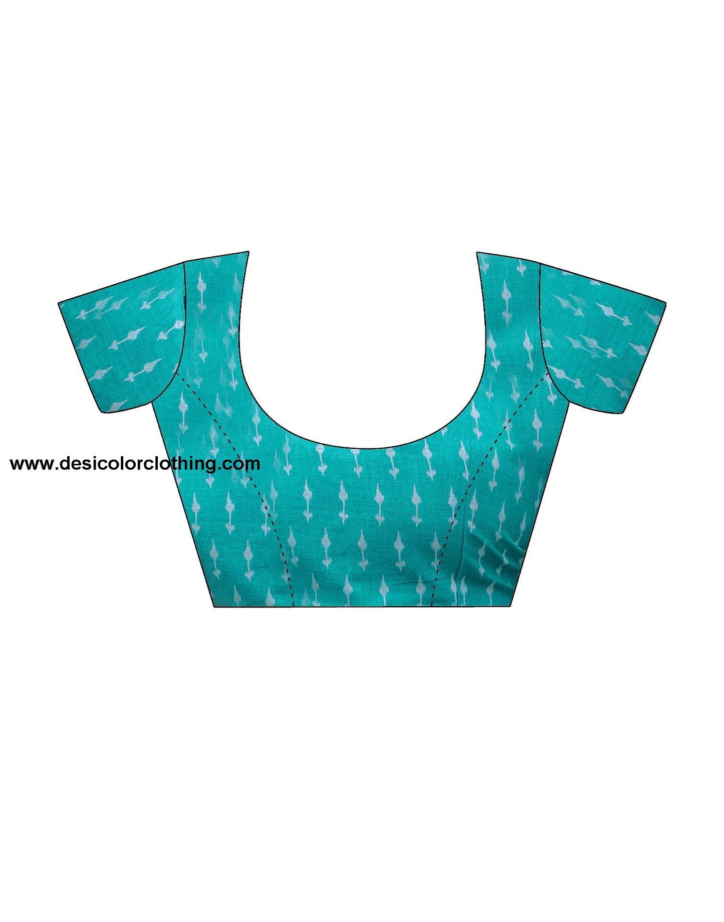 Brown Cotton Printed Saree