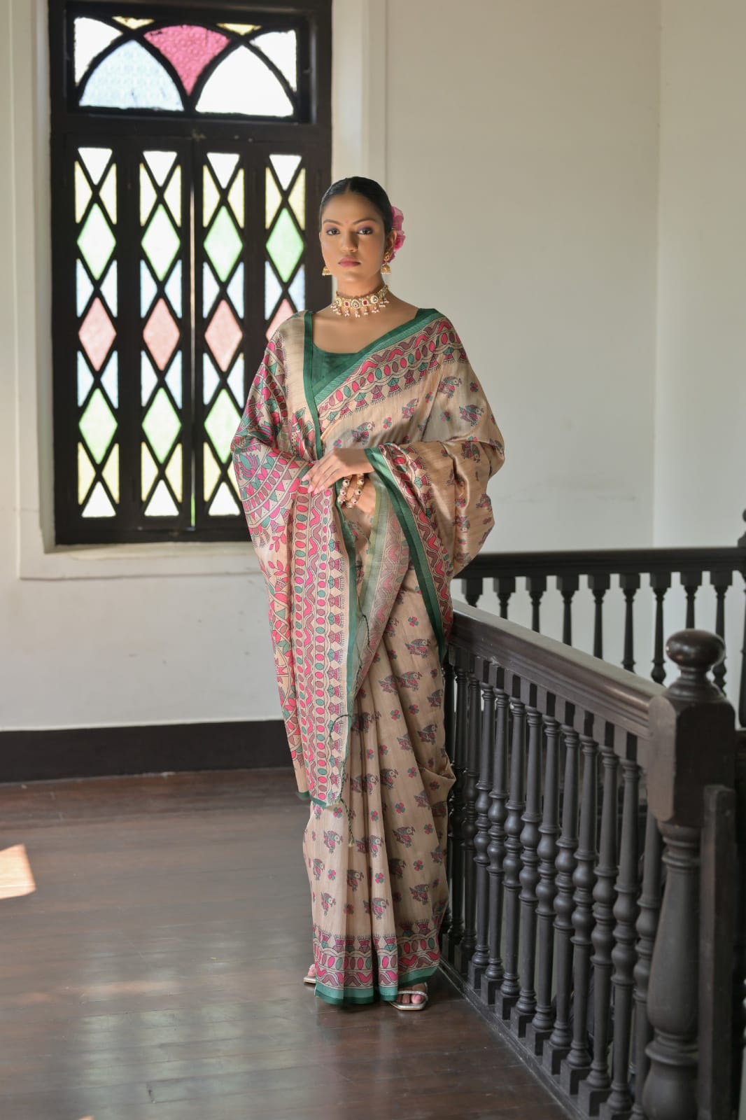 Product Image - Elegant Designer Georgette Saree for Festive Occasions
