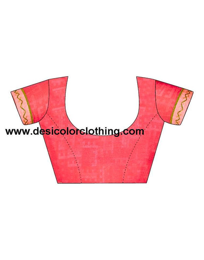 Rose Pink Chiffon Printed Saree