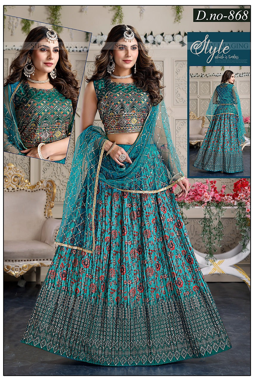 Product Image - Designer Wedding Saree & Lehenga - Ethnic Georgette Festive Wear