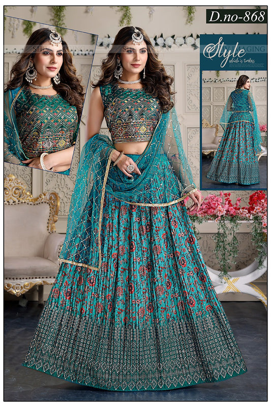 Product Image - Designer Wedding Saree & Lehenga - Ethnic Georgette Festive Wear