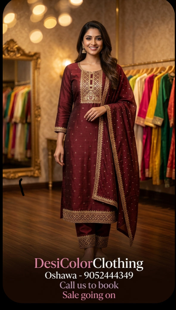 Vichithra Silk Salwar Suits | Festive & Wedding Collection DesiColorClothing
