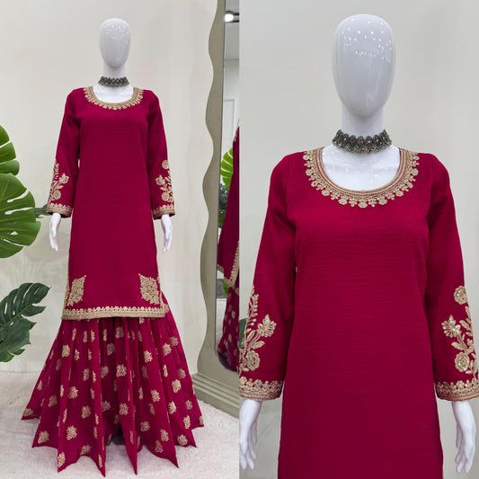 Product Image -   Designer Sharara Suit