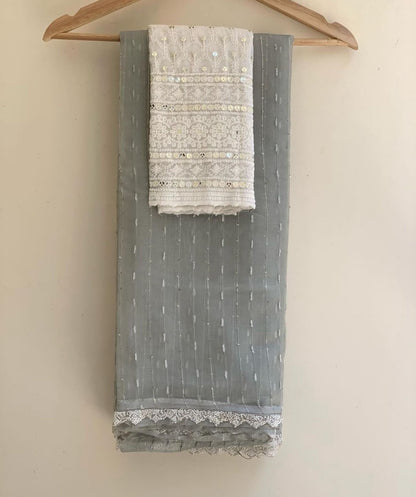 Kandi linen saree