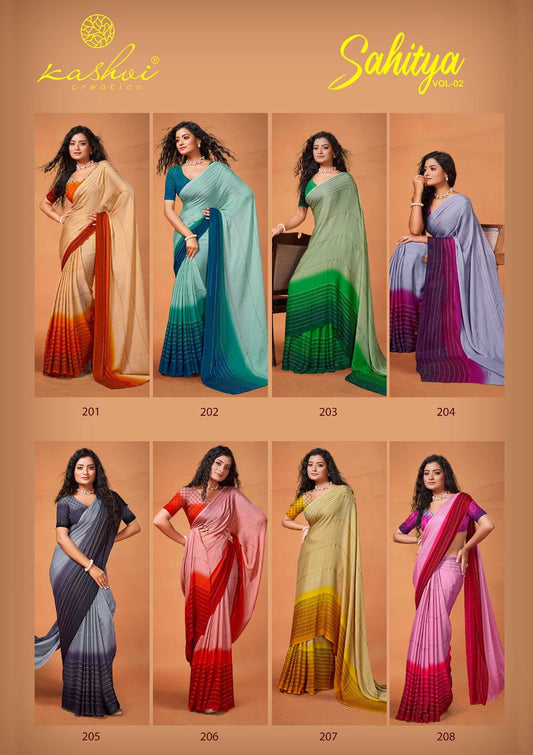 Product Image - KASHVI CREATION Designer Saree - Georgette Fabric, Festive Wear, Wedding Saree