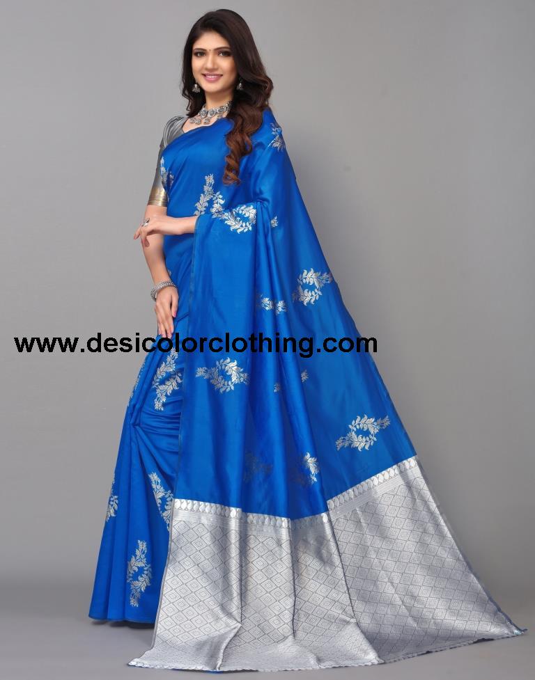 Blue Silk Saree