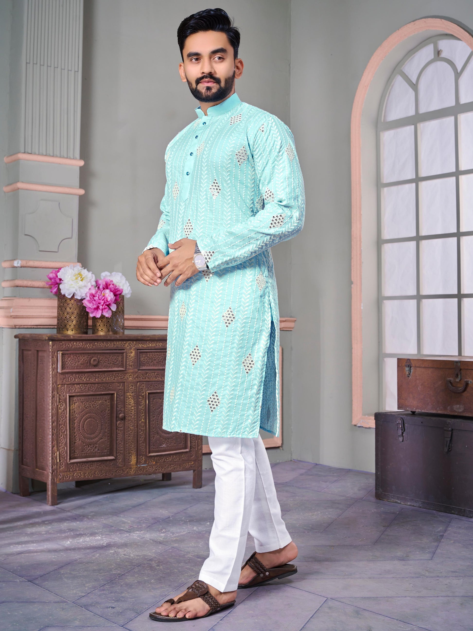 Product Image - Ethnic Men's Kurta - Classic Choice for Every Occasion