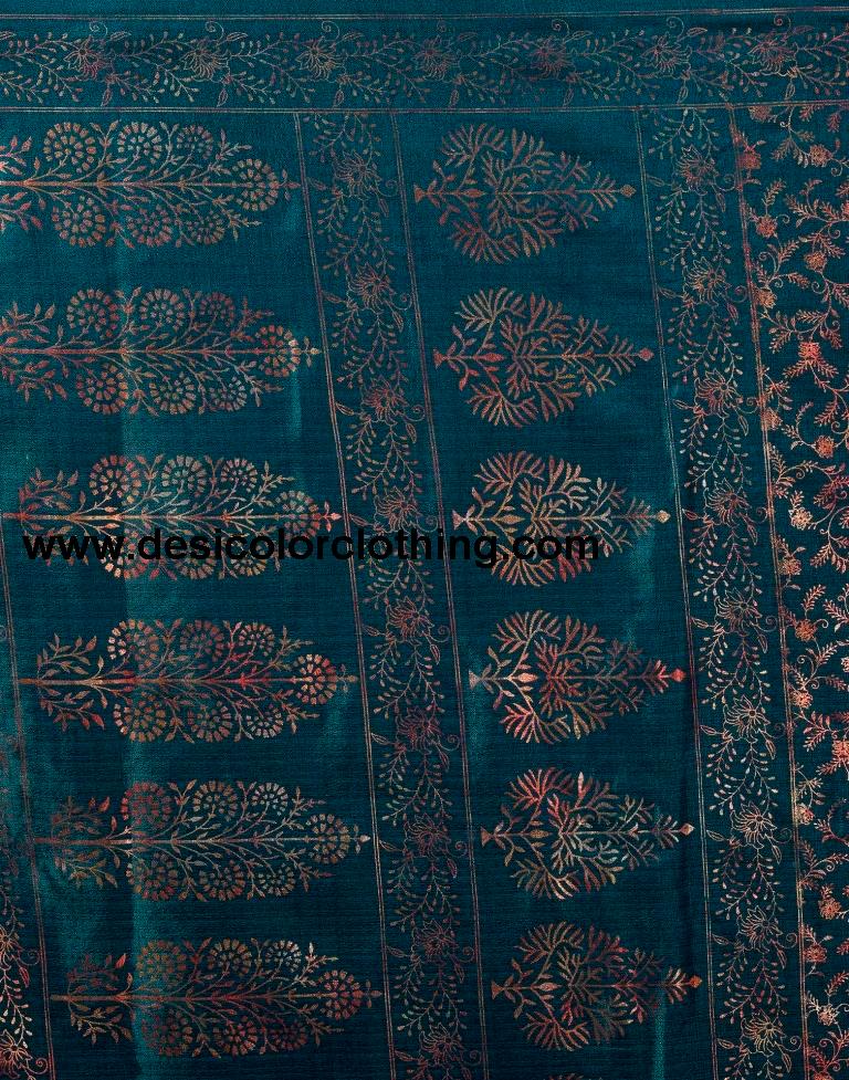 Rama Silk Printed Saree