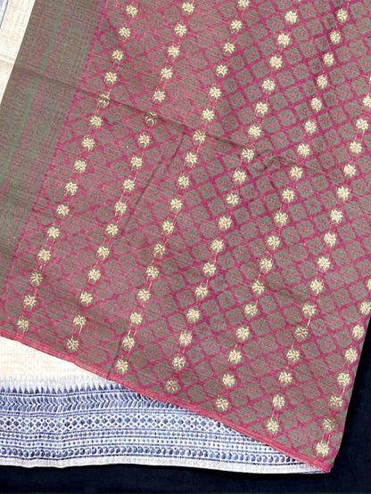 Product Image - Designer Muga Silk Saree with Contrast Weaving Border – Festive Wear
