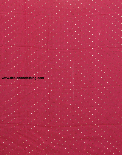 Pink Chiffon Plain Saree