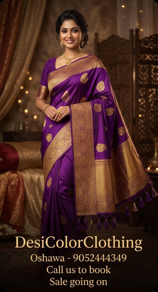Product Image - Elegant Silk Saree with Intricate Embroidery - 1