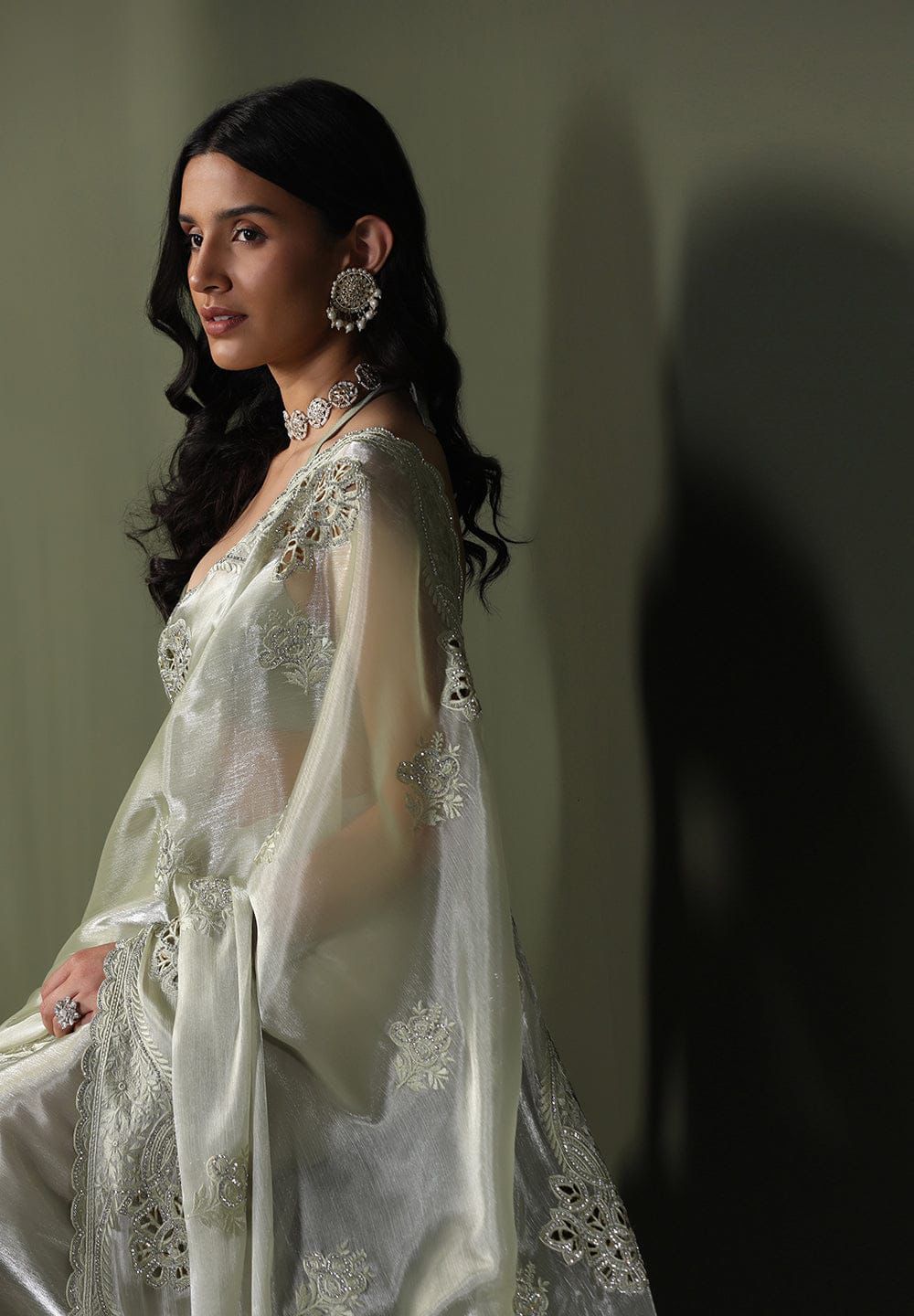 Product Image - Elegant Designer Georgette Saree for Weddings & Festive Wear