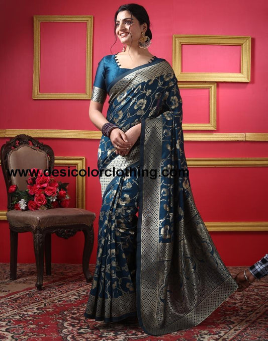 Rama Silk Plain Saree